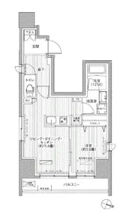 グラン,フォークス神田イーストタワー【9階】の間取り