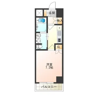 1Kの間取り画像