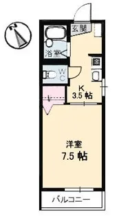 ディアス吾妻【2階】の間取り
