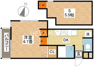玉園UK【1階】の間取り