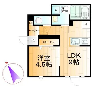 黒壁クレスタ【1階】の間取り