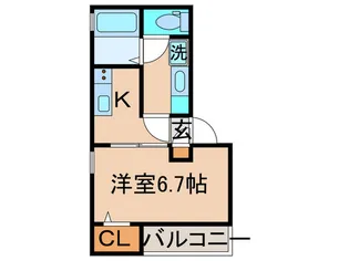 シャルマン コーポ若菜【3階】の間取り