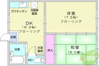 アビタシオンC棟【2階】の間取り