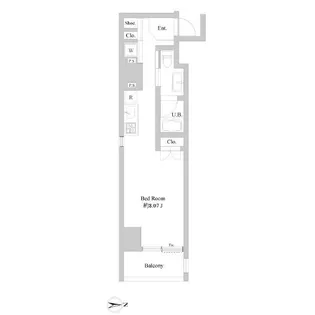 東京都新宿区北新宿4【マンション】の間取り