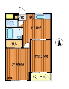 大高マンション【1階】の間取り