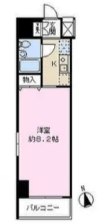 キャッスル桜木【6階】の間取り