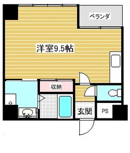 1Rの間取り画像