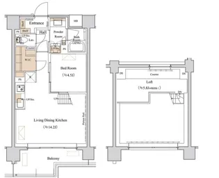 1LDKの間取り画像