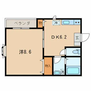 MAISON GRACE【1階】の間取り