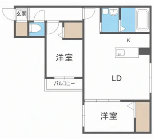 CARRERA東札幌 2nd.【3階】の間取り