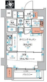 東京都大田区羽田6【マンション】の間取り