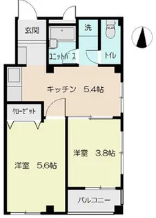 栄町ハイツ【3階】の間取り