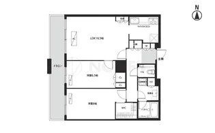 THE KITAHAMA【38階】の間取り