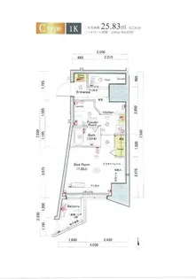 ヴォーガコルテ練馬【3階】の間取り