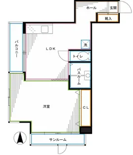 東京都杉並区高円寺南2【マンション】の間取り