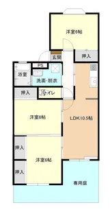 メゾン・シレーネ【1階】の間取り