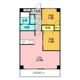 プロミネント四日市【9階】の間取り