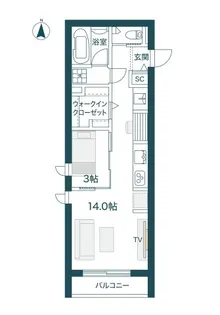 グロリア要町【3階】の間取り