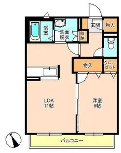 カーサ フェリーチェ【2階】の間取り