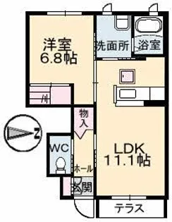 casa衛【1階】の間取り