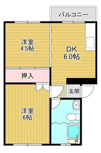 吉野原丸徳マンション【4階】の間取り