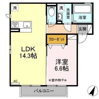 プルーズ【2階】の間取り