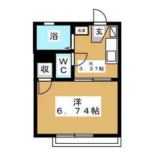 ワコーダイヤハイツ【2階】の間取り