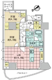 パークコート北青山【3階】の間取り