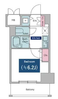 レジディア東品川【6階】の間取り