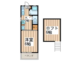 メゾンアモール【2階】の間取り