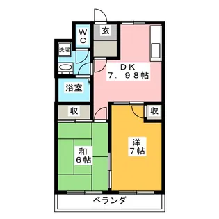 エスポワール野川【2階】の間取り