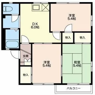 タウニィ岳南 D【2階】の間取り