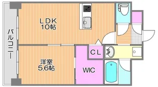 N・O医大南【7階】の間取り