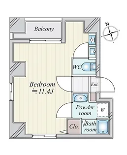 グローブシティ銀座東【2階】の間取り