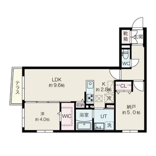 アルファスクエア平岸EAST【2階】の間取り