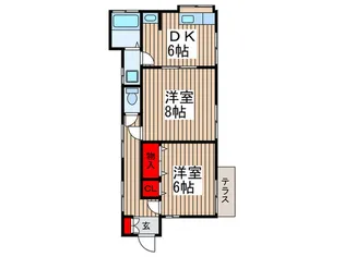 宝月荘【1階】の間取り