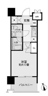 レジディア新宿御苑【9階】の間取り
