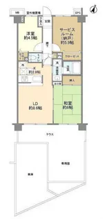 藤和シティホームズ蘇我【1階】の間取り