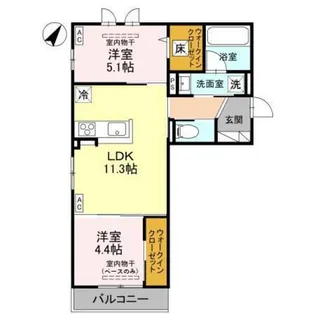 D-Grande下轡田【1階】の間取り