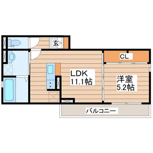 ラテ すみなみ【2階】の間取り
