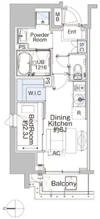 ベルファース蒲田West【6階】の間取り