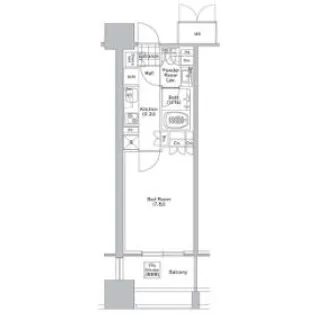 コンフォリア渋谷WEST【5階】の間取り