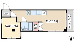ヴァンハイツ【3階】の間取り