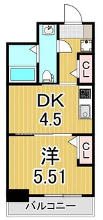 ペアパレス六町2号館【2階】の間取り