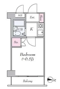ハイシテイ横浜元町【3階】の間取り