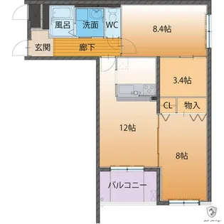 Prier M【2階】の間取り