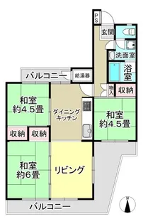 平塚高村団地【5階】の間取り