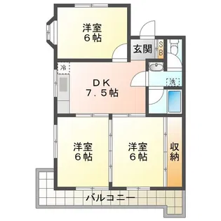 ハイツサイキ【4階】の間取り