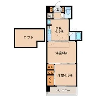 クレスト連坊【7階】の間取り