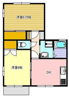 タウニィ多々良【2階】の間取り